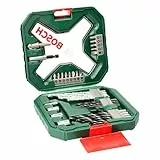 Bosch 34 pièces Ensemble de forets et de tournevis en titane X-Line (pour bois, pierre et métal, accessoires perceuses)