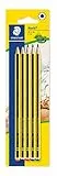Staedtler Noris 120, Crayons à papier en bois de haute qualité, Étui blister de 5 crayons assortis 2B/B/HB/H/2H, 120-S BK5D