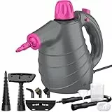 Nettoyeur Vapeur Portable, Nettoyeur Vapeur pour Canapé avec 10 Accessoires 1050W 105℃ 450ML 3-3,5Bar 3Min Chauffe Sans Produits Chimiques, Steam Cleaner Nettoyant Vapeur pour Sol Vitre Matelas