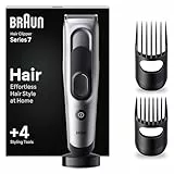 Braun Tondeuse À Cheveux Pour Hommes, Series 7, Tondeuse Pour Coupe De Cheveux À La Maison, Avec 2 Outils De Coiffage, Avec 17 Réglages De Longueurs, HC7390