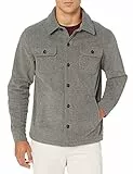 Amazon Essentials Surchemise d’Hiver en Polaire à Manches Longues Homme, Charbon Chiné, L