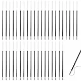 Huybaa 40 pcs recharges pour stylos bille en bleu,recharge de stylo gel rétractable, pointe ogive, waterman,longueur 10.7 cm, avec une épaisseur de trait de 0.7 mm