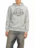 JACK & JONES Sweat à Capuche Sweat à Capuche Logo White Melange L White Melange L