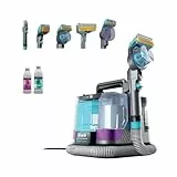 Shark StainStriker HairPro spécial animaux, Aspiration 450 W, Extracteur de poils, Élimine taches et odeurs, Léger et portable, Inclus : 4 accessoires et 2 formules de nettoyage PX250EUT