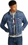 Tommy Jeans Ryan RGLR TRCKR Jckt CH0152 DM0DM20623 Veste Camionneur, Denim (Denim Dark), S Homme
