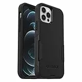 Otterbox Commuter Coque pour iPhone 12/iPhone 12 Pro, Antichoc, Anti-Chute, Protection, supporte 3 x Plus de Chutes Que la Norme Militaire, antimicrobien, Noir, Livré sans Emballage