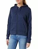 Amazon Essentials Sweat à Capuche zippé en Polaire (Grandes Tailles Disponibles) Femme, Bleu Marine Chiné, L