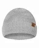 DANISH ENDURANCE Bonnet en Laine Mérinos, Bonnet Thermique Automne-Hiver, Bonnet de Pêcheur, pour Hommes et Femmes, Unisexe, Gris Clair, One Size