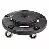 Rubbermaid Commercial Products FG264000BLA Socle à roulettes Brute Noir 46 x 17 cm