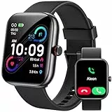 Yoever Montre connectée pour homme et femme avec fonction téléphone et Alexa, montre de fitness 1,91' avec 100 modes sportifs, fréquence cardiaque 24 h, moniteur de sommeil SpO2, montre de sport
