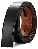 CHAOREN Ceinture sans Boucle Homme, Accessoires pour Ceintures Automatique à Cliquet pour Hommes Cuir 35mm ou 30mm