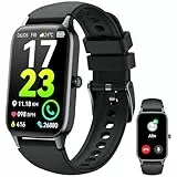 Montre Connectée Femme Homme Sport, 1,57' HD Smartwatch avec Appel Bluetooth, Montre Podometre, Moniteur Fréquence Cardiaque/SpO2/Sommeil, 110+ Sports Etanche IP68 Trackers d'Activité pour Android iOS
