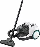 Bosch Electroménager Série 4, BGC21HYG1, aspirateur traîneau sans Sac Pro Hygiène, Filtre hygiénique UltraAllergie, Puissant et Compact, 550 Watts, Accessoire pour Matelas Inclus, Blanc