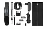 WAHL Groomsman Rechargeable Tondeuse Barbe Avec ou Sans Fil, Rechargeable, Lame de Précision N'arrache Pas Les Poils; Idéale Barbe 3 Jours, Barbe Courte 9 Longueus de Coupe