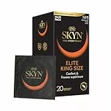 SKYN Elite King Size : Lot de 20 Préservatifs Extra large et ultra fins, sans latex SKYNFEEL pour Homme/Fins, Lisses, Forme Droite/Largeur Nominale 56mm