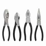 Amazon Basics pinces coupantes, 4 pièces, Noir et Argenté