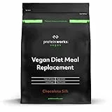 THE PROTEIN WORKS Substitut De Repas Vegan | Chocolat Onctueux | 100% Végétal | Vitamines Renforçant L'immunité | Abordable, Sain & Rapide | Protein Works | 500g