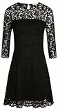 MORGAN 242-RAMPLE Robe, Noir, 34 Femme