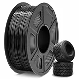 SUNLU Filament TPU 1.75mm, TPU 95A haute vitesse, 1KG Filament 3D flexible pour une impression rapide, précision dimensionnelle +/- 0.03mm. (Noir)