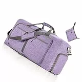 Vogshow Sac de voyage pliable 80 l résistant aux déchirures avec compartiment à chaussures pour homme et femme, Couleur a