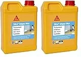 SIKA - Resine pour traitement des murs humides - Sika Imper Mur - Anti-salpêtre, anti-moisissures, anti-humidité pour mur intérieur - Multi-supports - Séchage rapide - 2L (Lot de 2)
