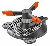 Arroseur rotatif Samba Classic de Gardena : l'arroseur de pelouse pour un arrosage uniforme, pour surfaces jusqu'à 250 m², avec filtre anti-salissures intégré, portée de jet max. 18 m (2060-20)