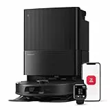 roborock QV 35A Aspirateur Robot Laveur, 8000Pa HyperForce, Station Multifonctionnelle, Serpillière Rotative 200 TR/Min & Relevable 10mm, Anti-enchevêtrement, Évitement d'obstacles, Cartographie, APP