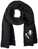 KARL LAGERFELD Apres Ski Knit Scarf Écharpe, Noir, Taille Unique Femme