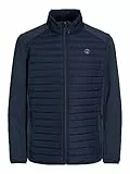 JACK & JONES Veste matelassée Jjemulti pour homme, Bleu marine/détail : manches à enfiler, M