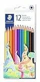 Staedtler, Crayons de couleur sans bois, Lot de 12 crayons aux couleurs assorties, 175 C12