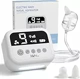 Aspirateur nasal Mouche-bébé électrique |9 forces d'aspiration Aspirateur à sécrétions nasales Aspirateur pour bébé rechargeable avec musique blanc 3
