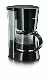 SEVERIN Cafetière Filtre, 800W, 1,4L, Jusqu'à 10 tasses, Système anti-goutte, Porte-filtre amovible, Plaque chauffante,Noir,KA 4479