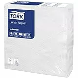 Paquet de 100 serviettes blanches 1 pli 30 x 30 cm