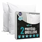 Dreamzie Protège Oreiller 40x70 Lot de 2 Made in EU et Oeko-TEX Taie Oreiller 70x40 Anti Acarien et Anti Punaise de Lit