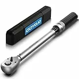 GOYOJO 5-60Nm Clé Dynamométrique 3/8' Haute Précision, ± 3%, Réglage Bidirectionnel à 72 Dents pour l'entretien de Motos, Vélos et Voitures