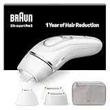 Braun Epilateur Lumiere Pulsee Silk·expert Pro 3 PL3230, Épilation Semi-Définitive Pour Jusqu'à 1 An De Peau Douce, Alternative Au Laser, 3 Têtes Pour Épiler Jambes, Visage, Maillot Et Plus