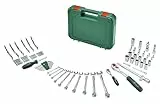 Bosch Set d'outils a main Advanced 132 pcs (pr tâches de fixation difficiles clés/clés mâles/cliquets/tournevis accessoires)