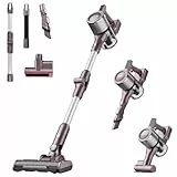 Eureka AK10 Pro Aspirateur sans fil, 29000pa moteur BLDC puissant de 450W, Aspirateur balai sans fil avec affichage LED, Tube pliable, 60 minutes d'autonomie, Aspirateur à main pour poils d'animaux