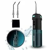 Cecotec Hydropulseur Dentaire Portable Toothcare Jet Splash. Compact et Léger de Voyage avec 3 Modes et Jusqu'à 8 Intensités, Capacité de 150 ml et 2 Buses Interchangeables, IPX7, Imperméable.