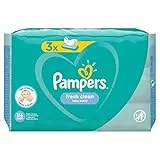 Pampers Fresh Clean 81688041 Lingettes humides pour bébé 52 pièces (Wet Baby Wipe, Sac en plastique, Girl/Boy, Turquoise, Blanc, Allemagne, 896,7 g)