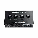 M-AUDIO M-TRACK DUO Interface audio ou carte son USB avec 2 entrées pour microphones et logiciels