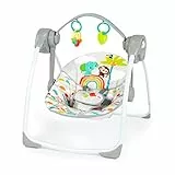 Balancelle compacte automatique portable avec musique Playful Paradise de Bright Starts, unisexe, nouveau-nés et plus