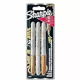 Sharpie marqueurs métalliques permanents | pointe fine | assortiment de couleurs métalliques | pochette de 3