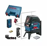 Bosch Professional Laser points et lignes GCL 2-50 (Portée : 20 m, Module de réception LR6, Laser Rouge, Housse de protection)