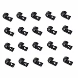 ibasenice 20pièces Crochet Plastique pour Bateau Accessoire Gréement Élastique pour Kayak Canot Barque Noir Et Résistant