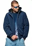 Kaporal, Veste pour Homme, Coupe Regular, Manches Longues, Col Capuche, Modèle Royer, Couleur Navy, Taille