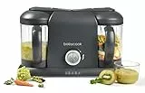 BÉABA, Babycook Duo, Robot Bébé 4 en 1 Mixeur-Cuiseur, Cuisson Vapeur rapide 15min, Diversification alimentaire, Petits pots bébé maison, Contenance XXL 2200 ml, Dark Grey