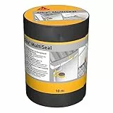 SIKA - Bande d'étanchéité autocollante pour la réparation de toiture/gouttière Multiseal Gris-vert (RAL 7009) - Multisupports - Résistant aux UV/Déchirure - Peut-être peint - 200mm x 10m