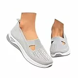 Chaussures Orthopédiques Femme - Basket de Marche Mode et Sport Respirant Confort Chic Enfiler Legere Running Tennis Gym Jogging Slip on Basquette Fitness Travail Course Outdoor Sneakers2