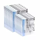 Amazon Basics sac de rangement enroulables pour voyage, Fermeture éclair, 12 unité, 6 petits, 6 sacs de taille moyenne, Transparent